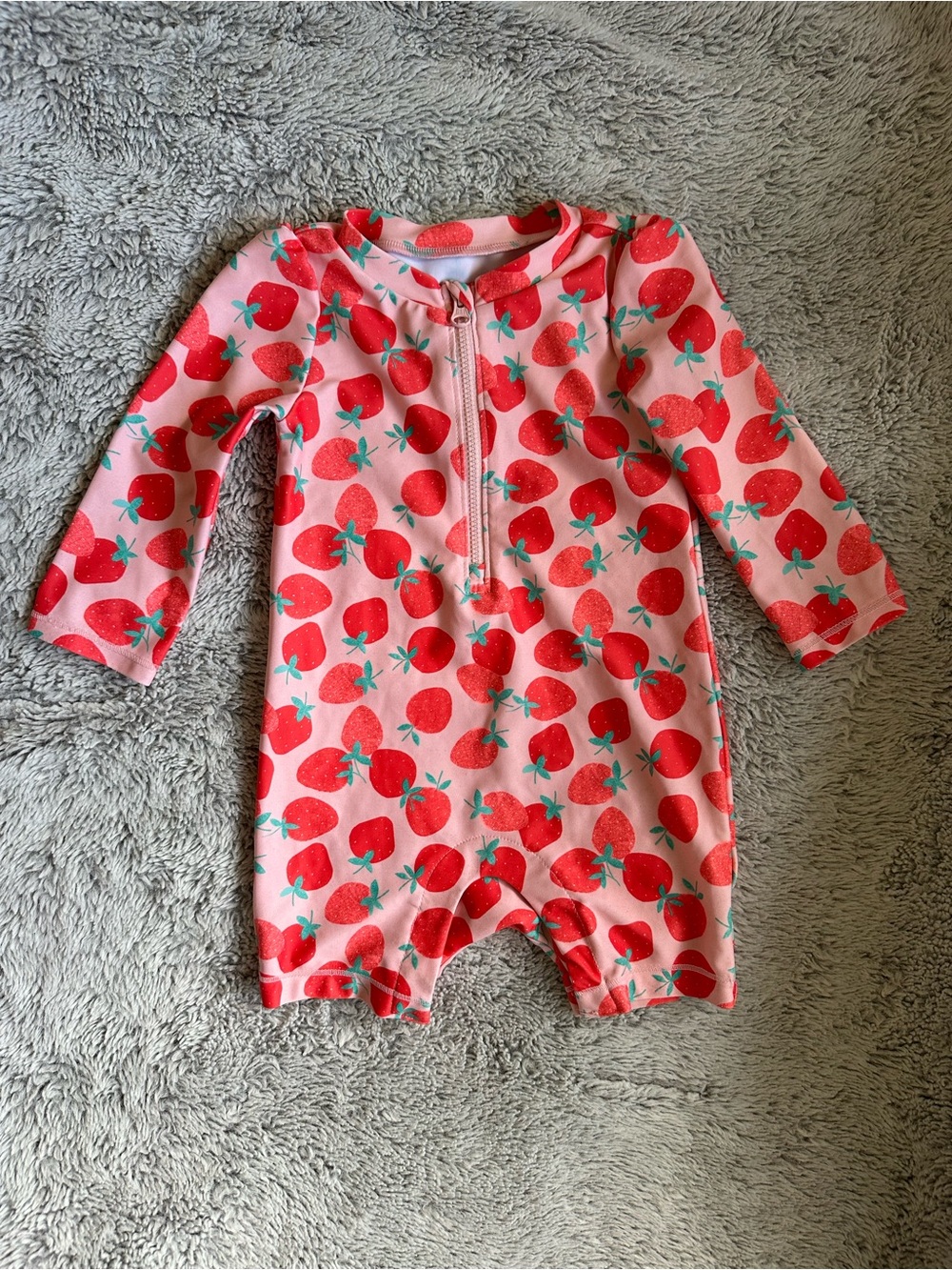 Baby GAP | Strawberry One Piece Bathing Suit, Size 6-12 Mo ✨